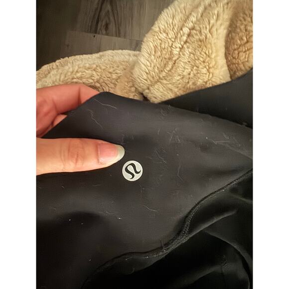 Lululemon High Times Tech Mesh black legging Size 4 euc - Picture 5 of 9